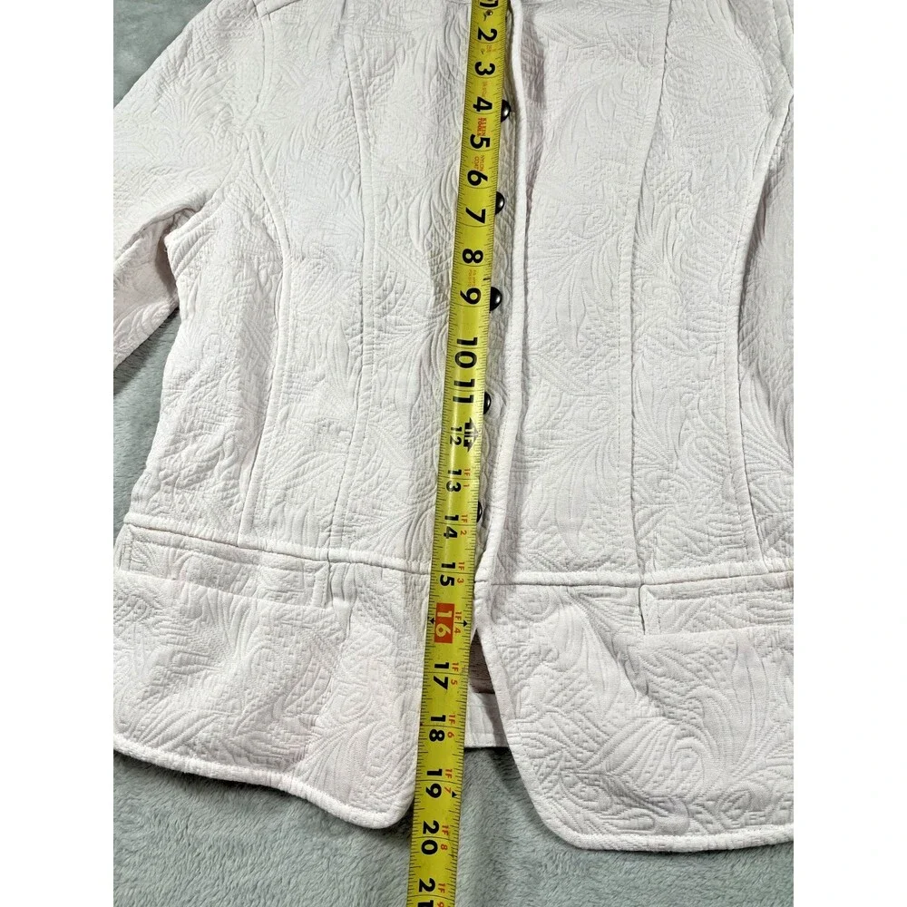 Christopher & Banks Women's Pleated Blazer Jacket Size S Button Front